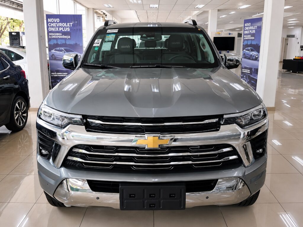 Chevrolet S10 2027 vista de frente em concessionária