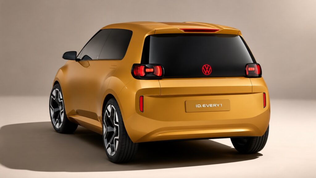 Traseira do Volkswagen ID.Every1 elétrico