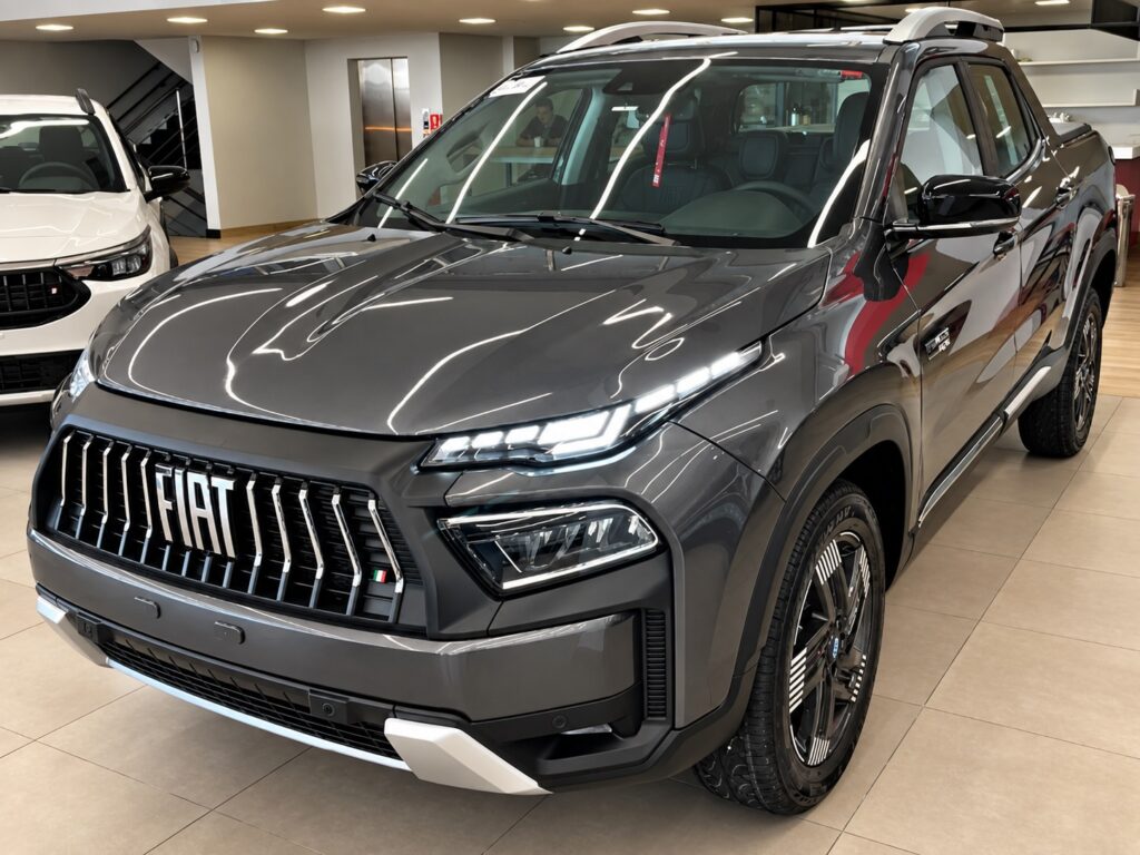 Fiat Toro para CNPJ vista de frente em concessionária