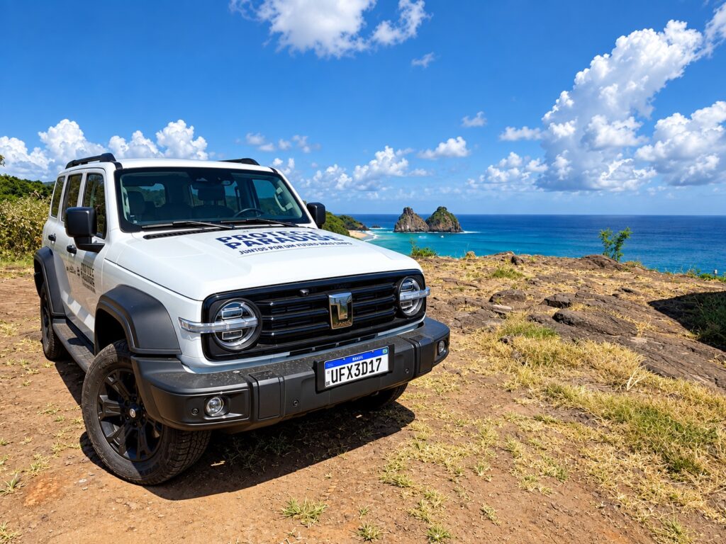 GWM Tank 300 do projeto Protect Paradise em Fernando de Noronha