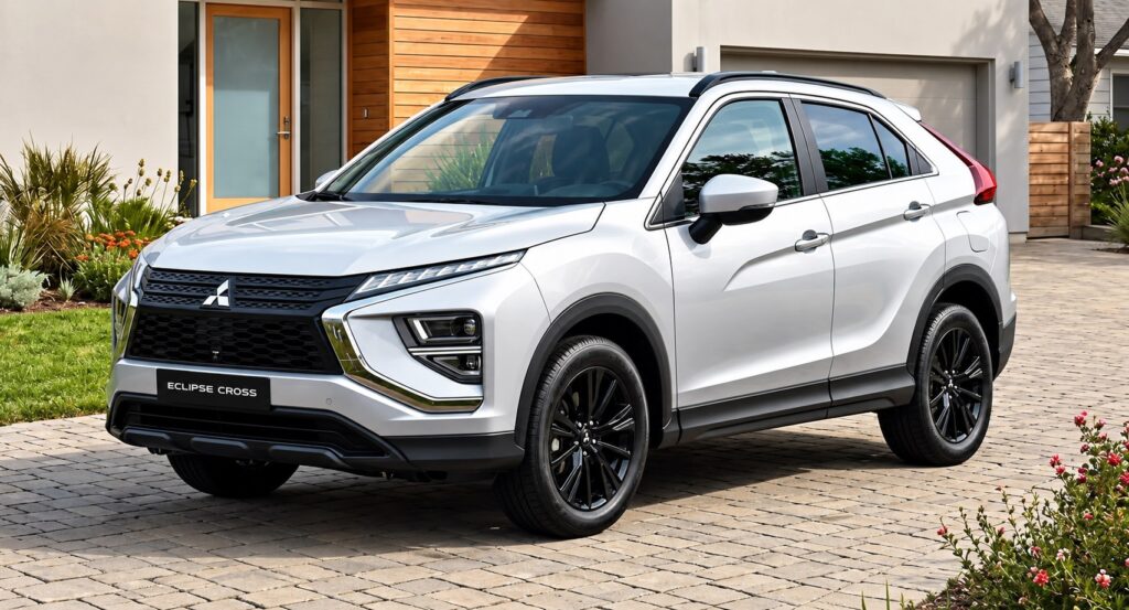 Mitsubishi Eclipse Cross GLS 2027 branco visto de frente